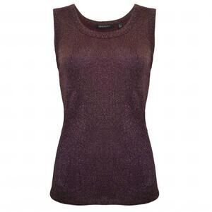 NEW INSIGHT women's solid tank in aged wine
